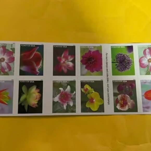 2021 multi-flower permanent stamps 1000 pieces - Picture 3 of 4